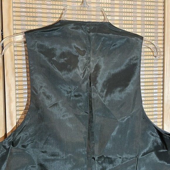 Vintage Men's Two Tone Gray Pinstripe Career Suit Vest No Tags - Picture 11 of 15